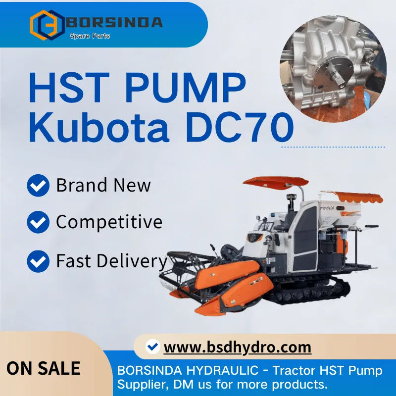 Upgraded Large Displacement 45CC HST Pump for Kubota DC70 Harvester(pic2) Upgraded Large Displacement 45CC HST Pump for Kubota DC70 Harvester(pic2)